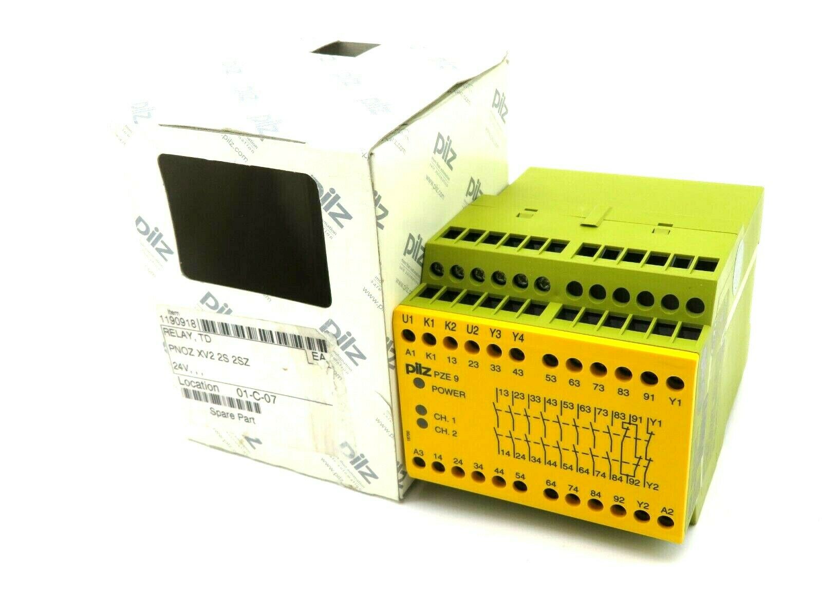 NEW PILZ PZE-9-24VDC-8N/O-1N/C EXPANDER MODULE PZE924VDC8NO1NC
