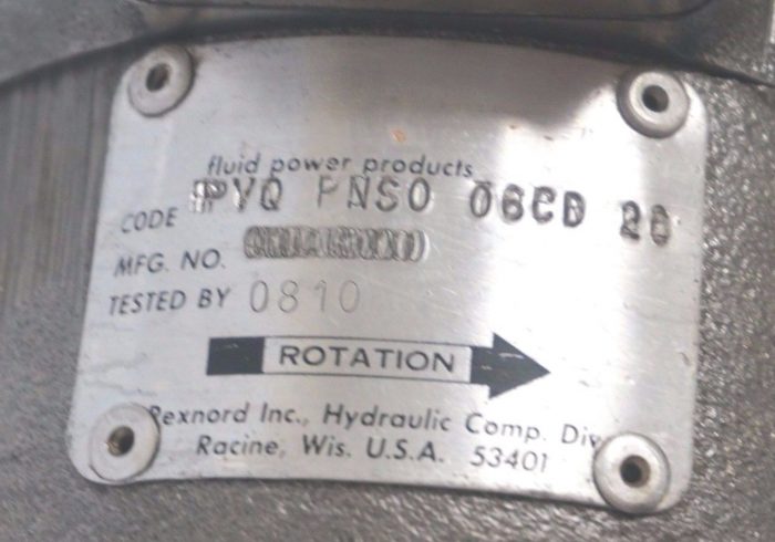 NEW RACINE PVQ-PNS0-06CD-20 PUMP PVQPNS006CD20 - Image 4
