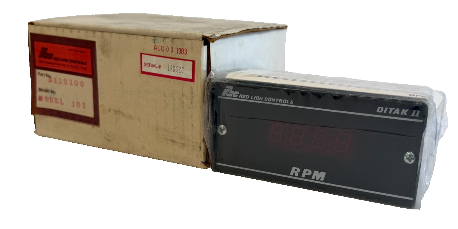 NEW RED LION CONTROLS 5110100 RPM DISPLAY