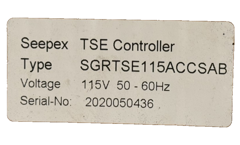 NEW SEEPEX SGRTSE115ACCSAB TSE CONTROLLER 115V 50/60HZ - Image 6