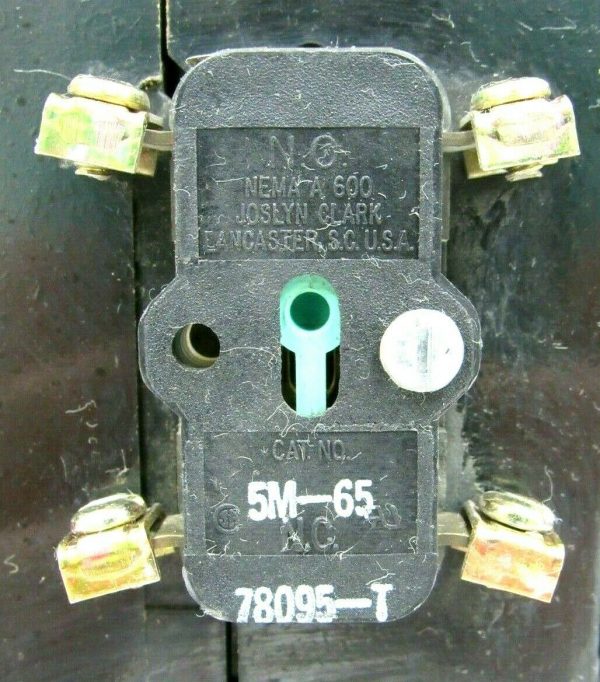 USED JOSLYN CLARK 5DP9-5021-11 CONTACTOR 5DP9502111 5M-65 - Image 4