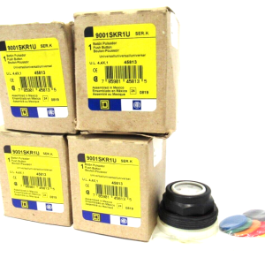 LOT OF 4 NEW SQUARE D 9001SKR1U PUSHBUTTON SER.K