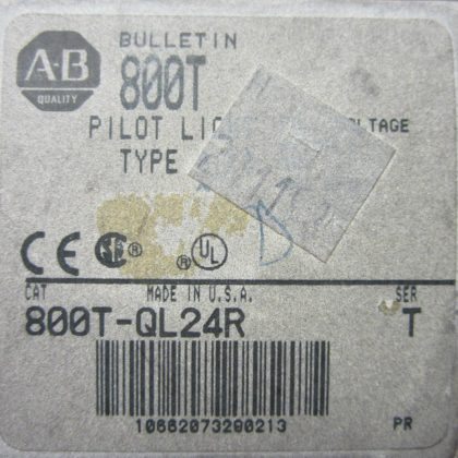NEW ALLEN BRADLEY 800T-QL24R SER.F PILOT LIGHT 800TQL24R