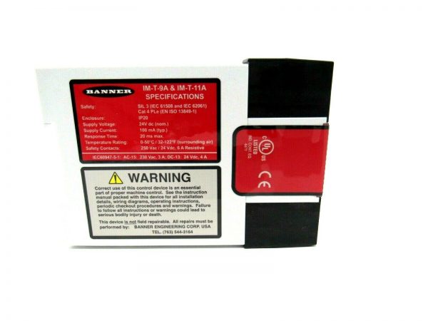 NEW BANNER ENGINEERING IM-T-11A SAFETY RELAY 61424 IMT11A - Image 3