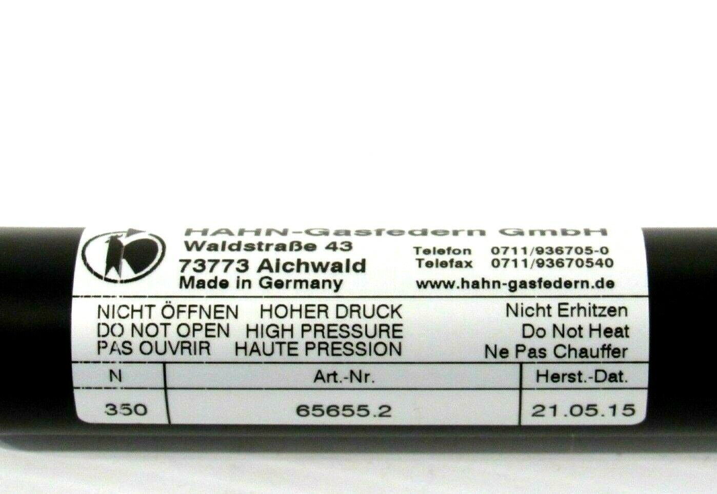 NEW HAHN GASFEDERN 65655.2 GAS SPRING 656552 - Image 3