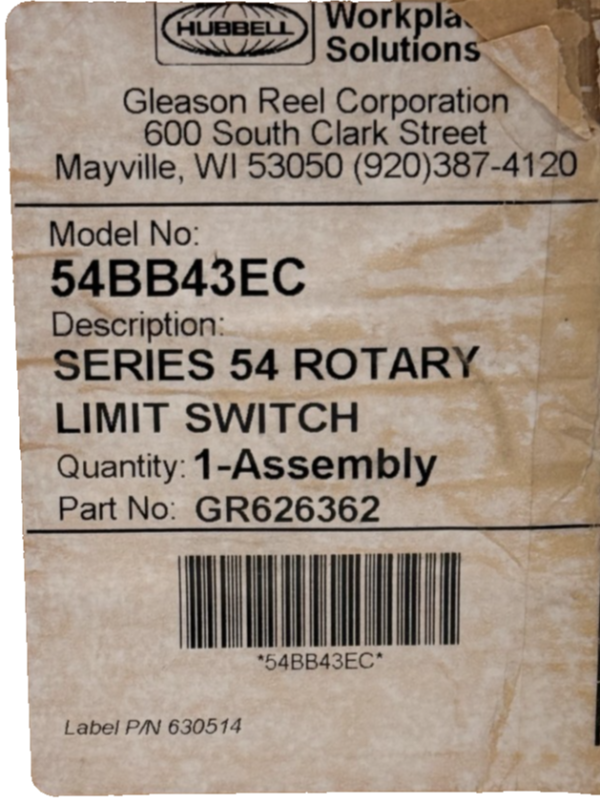 NEW HUBBELL 54BB43EC ROTARY LIMIT SWITCH - SB Industrial Supply, Inc.