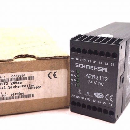 NEW SCHMERSAL AZR31T2 SAFETY RELAY 24 VDC