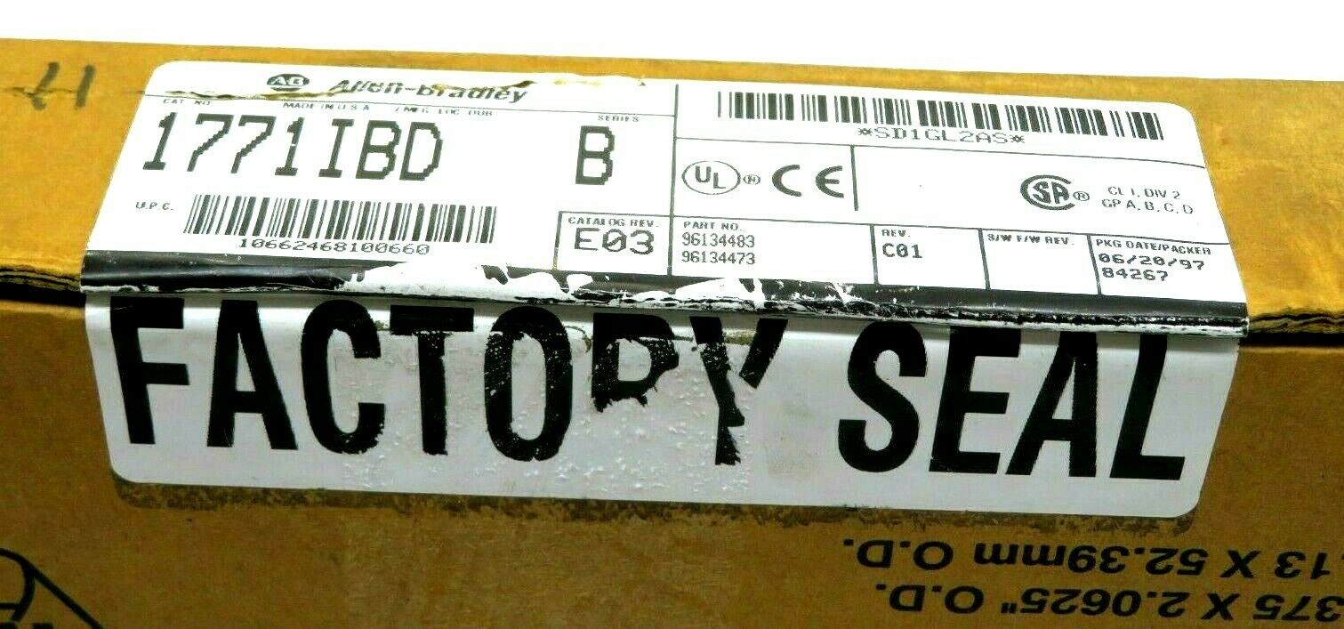 NEW SEALED ALLEN BRADLEY 1771-IBD INPUT MODULE SERIES B 1771IBD - Image 4