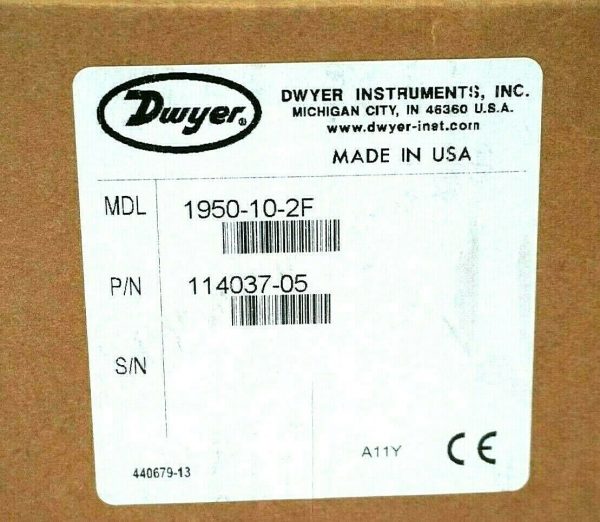 NEW SEALED DWYER 114037-05 PRESSURE SWITCH 1950-10-2F 11403705 1950102F - Image 3