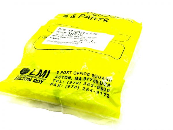 NEW SEALED LMI LIQUID METRONICS 36276 VALVE ASSEMBLY