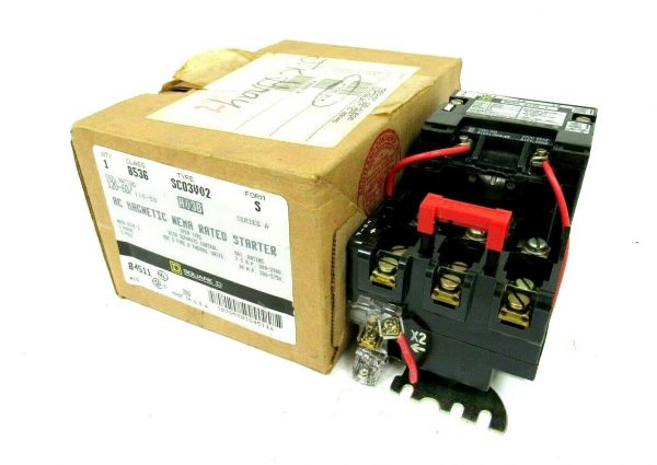 NEW SQUARE D 8536-SC03V02-S STARTER SIZE 1 SER A 8536SC03V02S