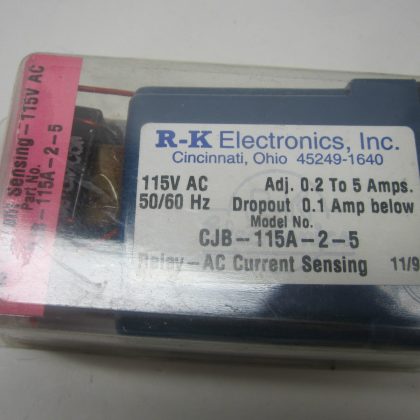 New R-K Electonics CJB-115A-2-5 Relay CJB115A25