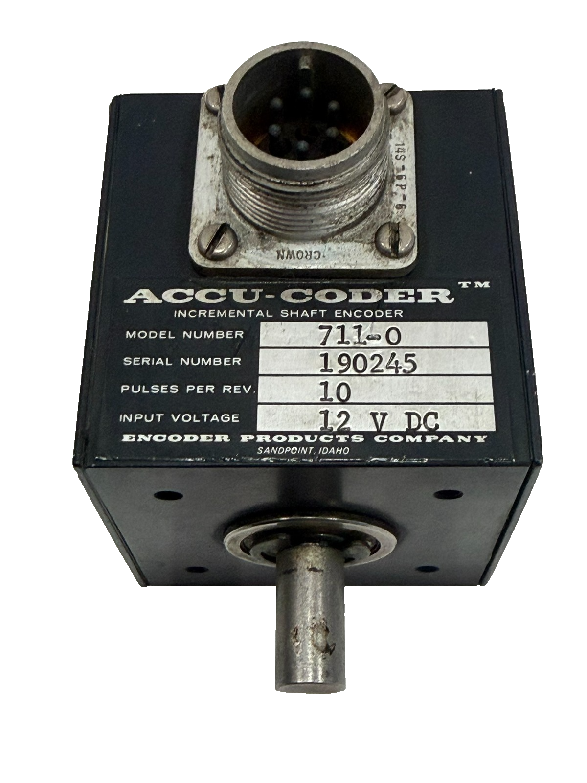 USED ENCODER PRODUCTS ACCU-CODER 711-0 ENCODER 12 VDC 7110 - SB ...