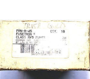 10 NEW FUSETRON FRN-R-45 FUSES FRNR45