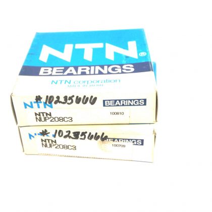 2 NEW NTN BEARINGS NUP208C3 BEARINGS