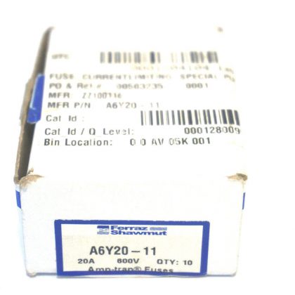5 NEW FERRAZ SHAWMUT A6Y20-11 FUSES A6Y2011