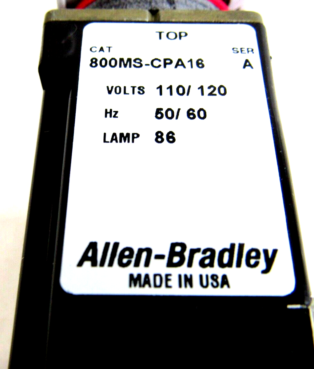 ALLEN BRADLEY 800MS -CPA16RA SWITCH 800MSCPA16RA NEW, SURPLUS - Image 3