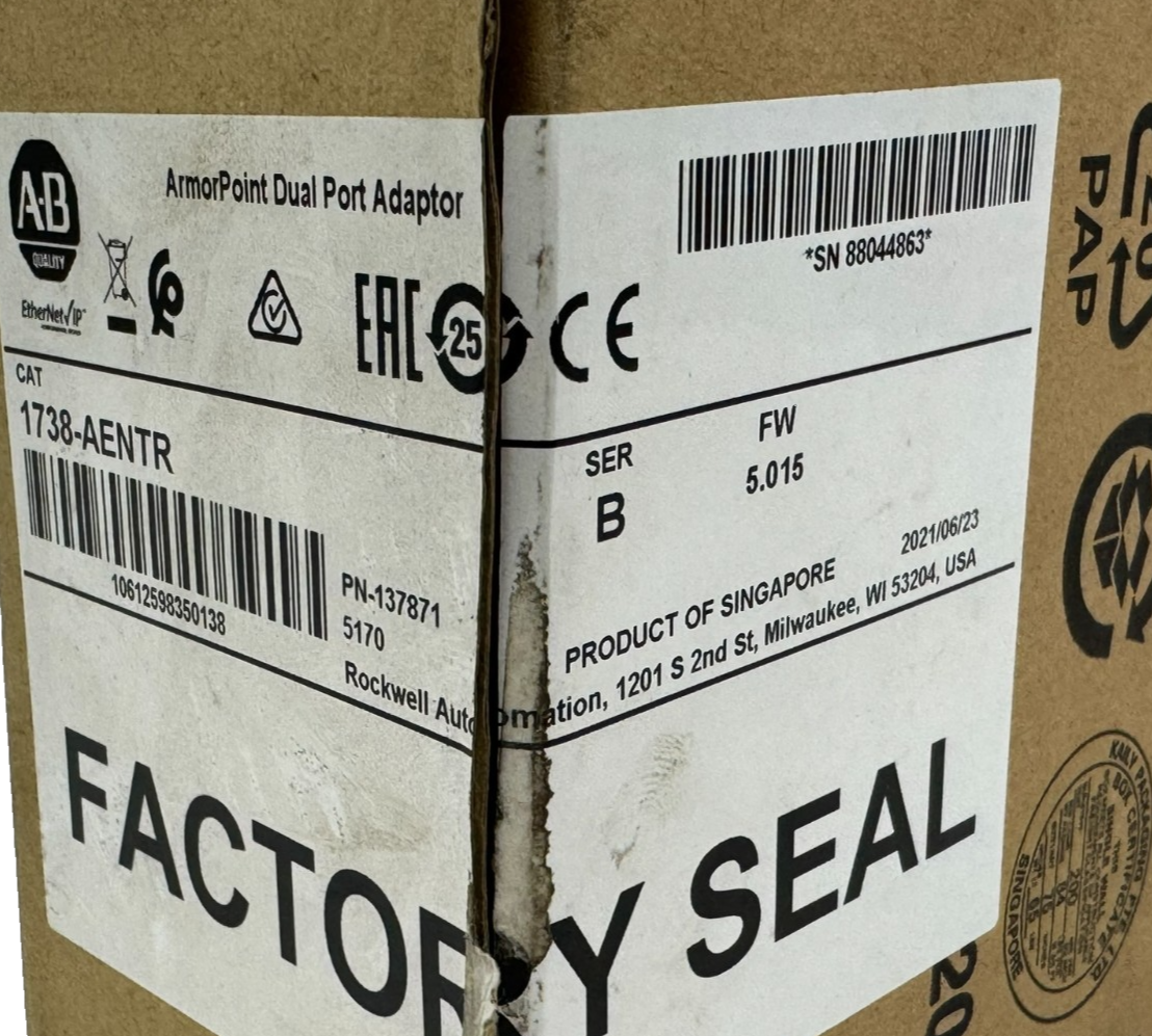 NEW ALLEN BRADLEY 1738-AENTR ARMORPOINT DUAL PORT ADAPTOR SER. B - Image 7