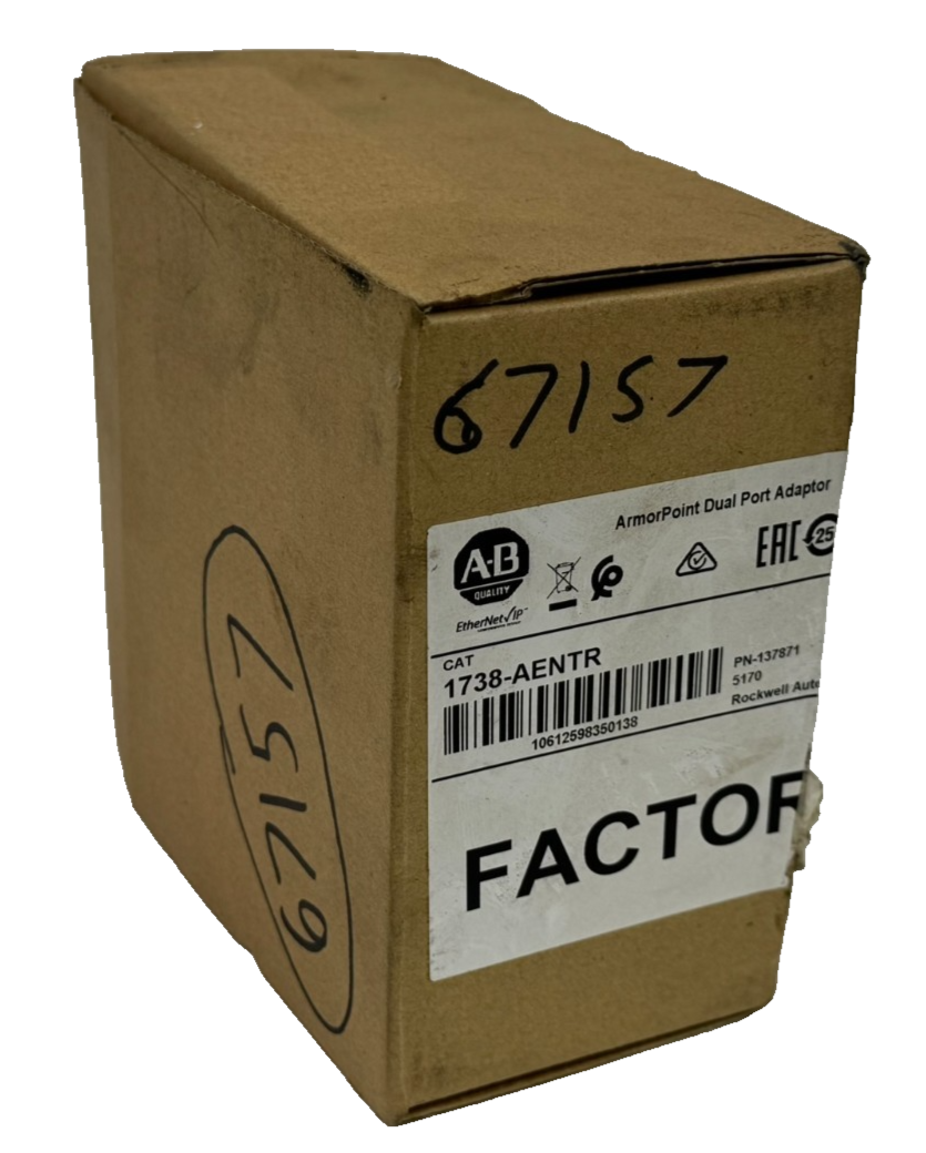 NEW ALLEN BRADLEY 1738-AENTR ARMORPOINT DUAL PORT ADAPTOR SER. B