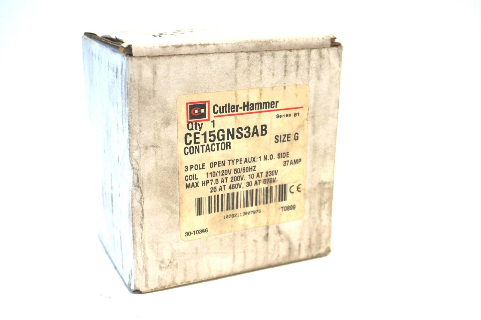 Cutler-Hammer CE15GNS3AB Contactor size G 3 Pole Open Type 