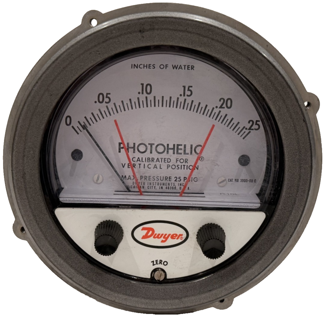 NEW DWYER SERIES 3000 PHOTOHELIC PRESSURE SWITCH 3000-00C 300000C - Image 6