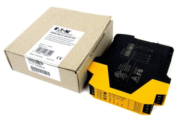NEW EATON ESR5-NO-31-24VAC-DC SAFETY RELAY ESR5NO3124VACDC 118702