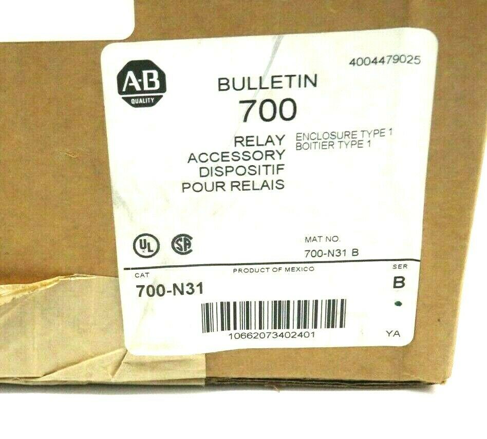 NEW SEALED ALLEN BRADLEY 700-N31 RELAY SER. B 700N31 - Image 3