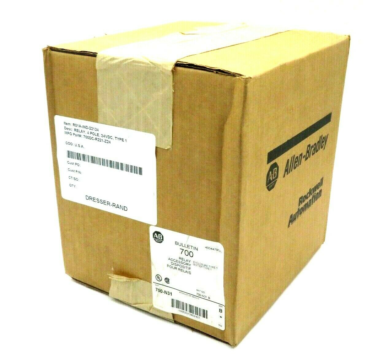 NEW SEALED ALLEN BRADLEY 700-N31 RELAY SER. B 700N31