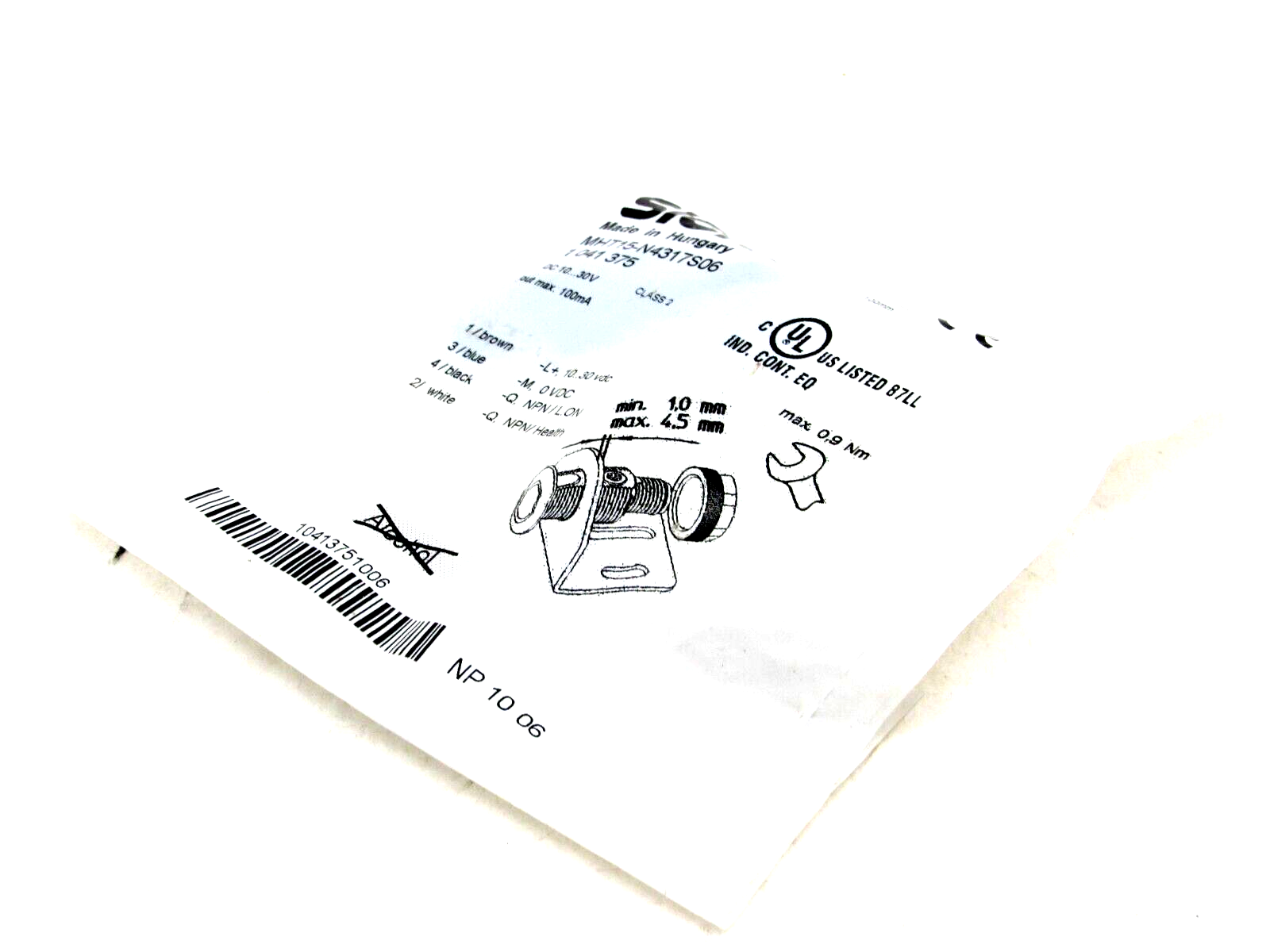 Sensore Di Prossimità Fotoelettrico SICK MHT15-N4317S06 – Nuovo, NP0821