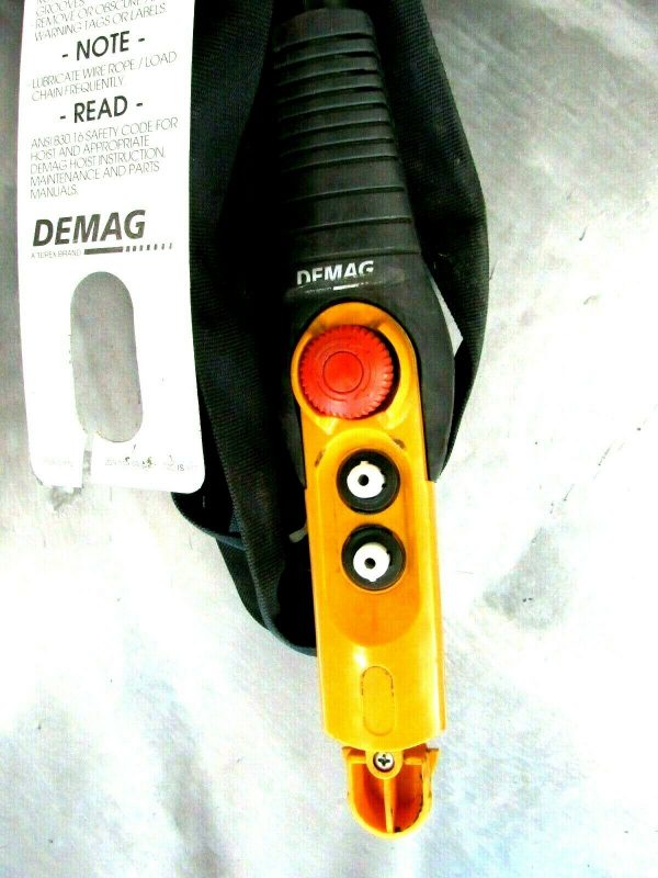 USED DEMAG DCS-PRO 5-500 1/1 H8 VS8-15 ELECTRIC CHAIN HOIST 26FT 1100LBS 480V - Image 4