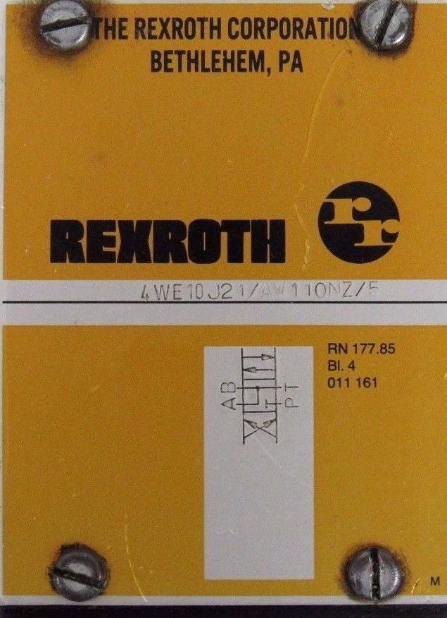 USED REXROTH 4WE10J21/AW110NZ/5 VALVE 4WE10J21AW110NZ5 - Image 4