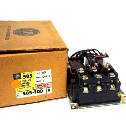 NEW ALLEN BRADLEY 505-TOD REVERSING STARTER SER.A 3 PHASE 505TOD