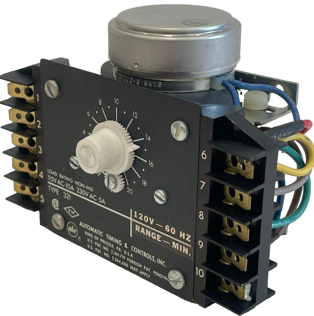 NEW AUTOMATIC TIMING 321 RELAY 321B-050A-08H2BX 120V 60HZ