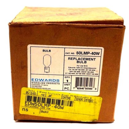 NEW EDWARDS 50LMP-40W REPLACEMENT BULB 50LMP40W