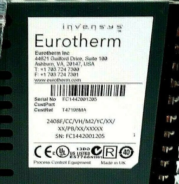 NEW EUROTHERM 2408F /CC /VH /M2 /YC /XX /XX /PB /XX /XXXXX TEMPERATURE CONTROL - Image 5