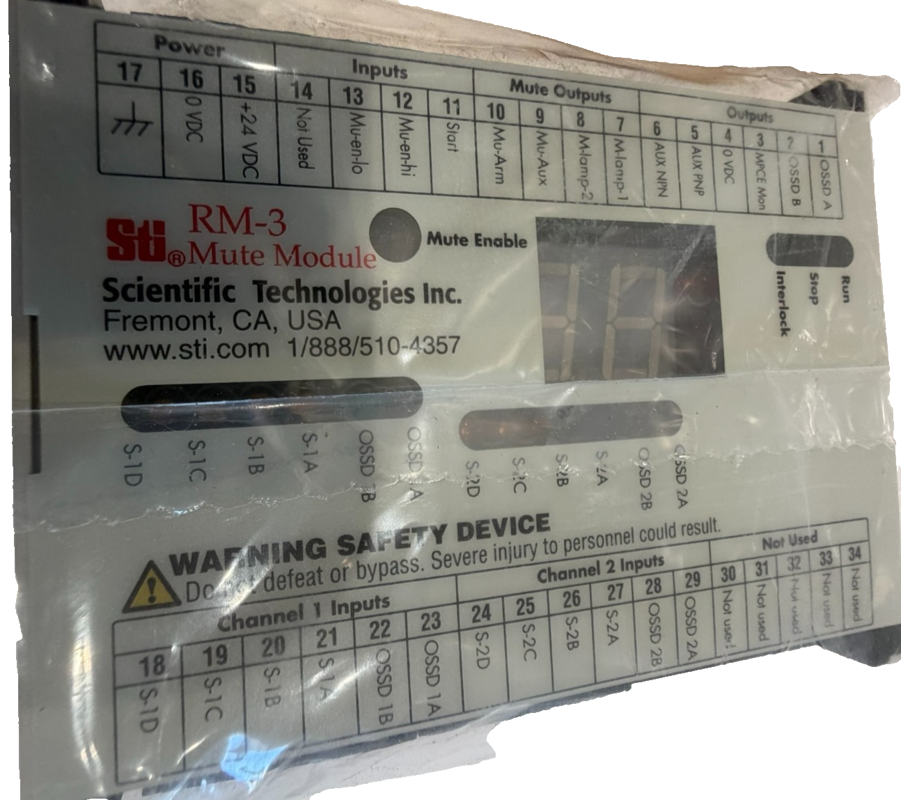 NEW OMRON STI RM-3 MUTE MODULE 43983-0010 RM3 - Image 4