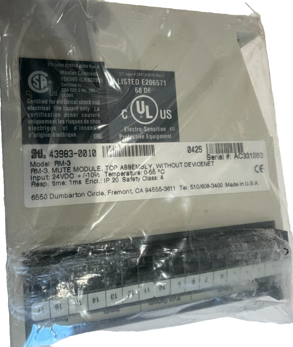 NEW OMRON STI RM-3 MUTE MODULE 43983-0010 RM3 - Image 5