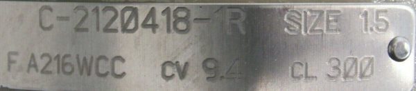 NEW SAMSON C-2120418-1R GLOBE CONTROL VALVE 1.5" FA216WCC F4400N C21204181R - Image 4
