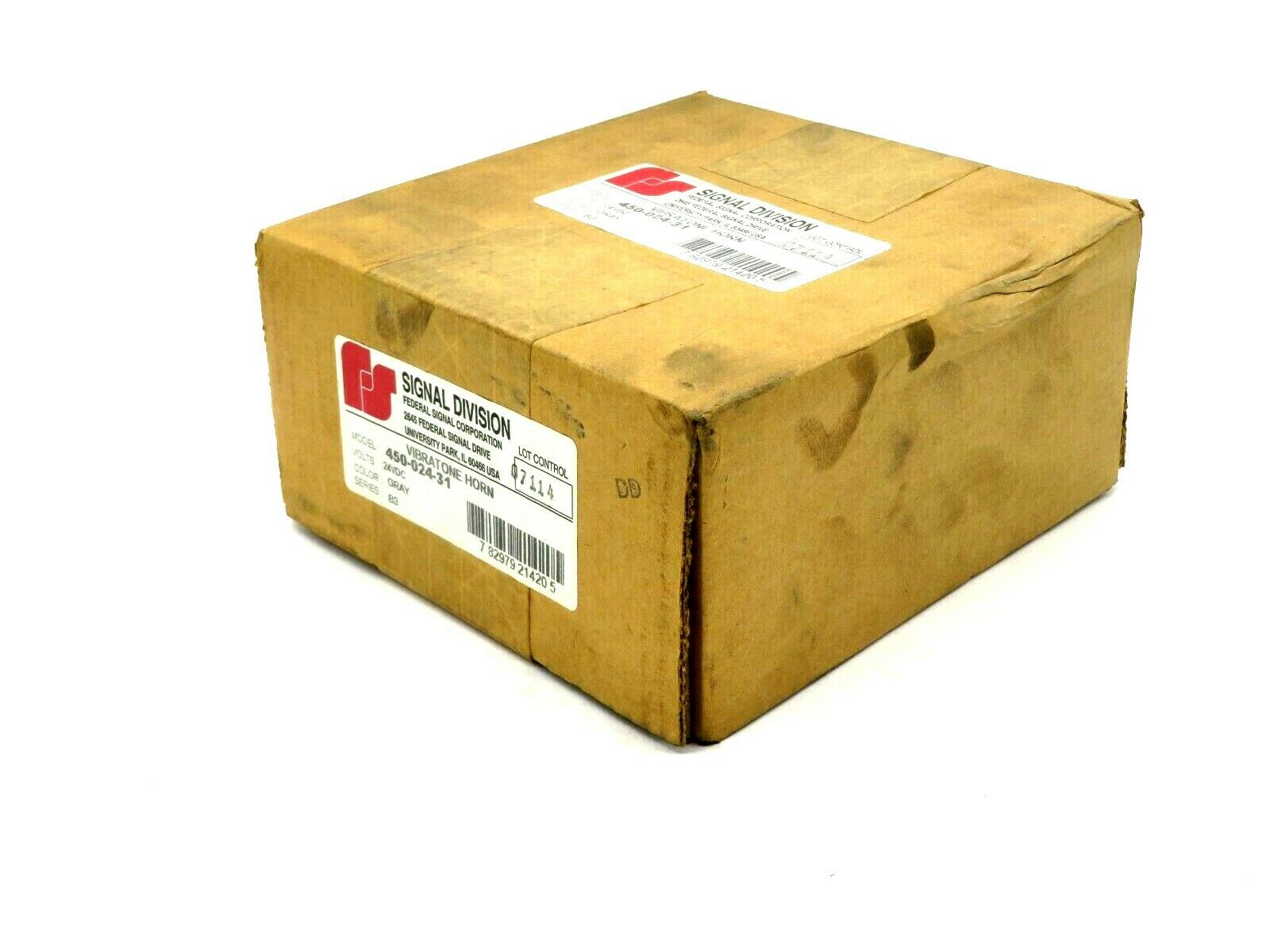 NEW SEALED FEDERAL SIGNAL 450-024-31 VIBRATONE HORN 24VDC 45002431