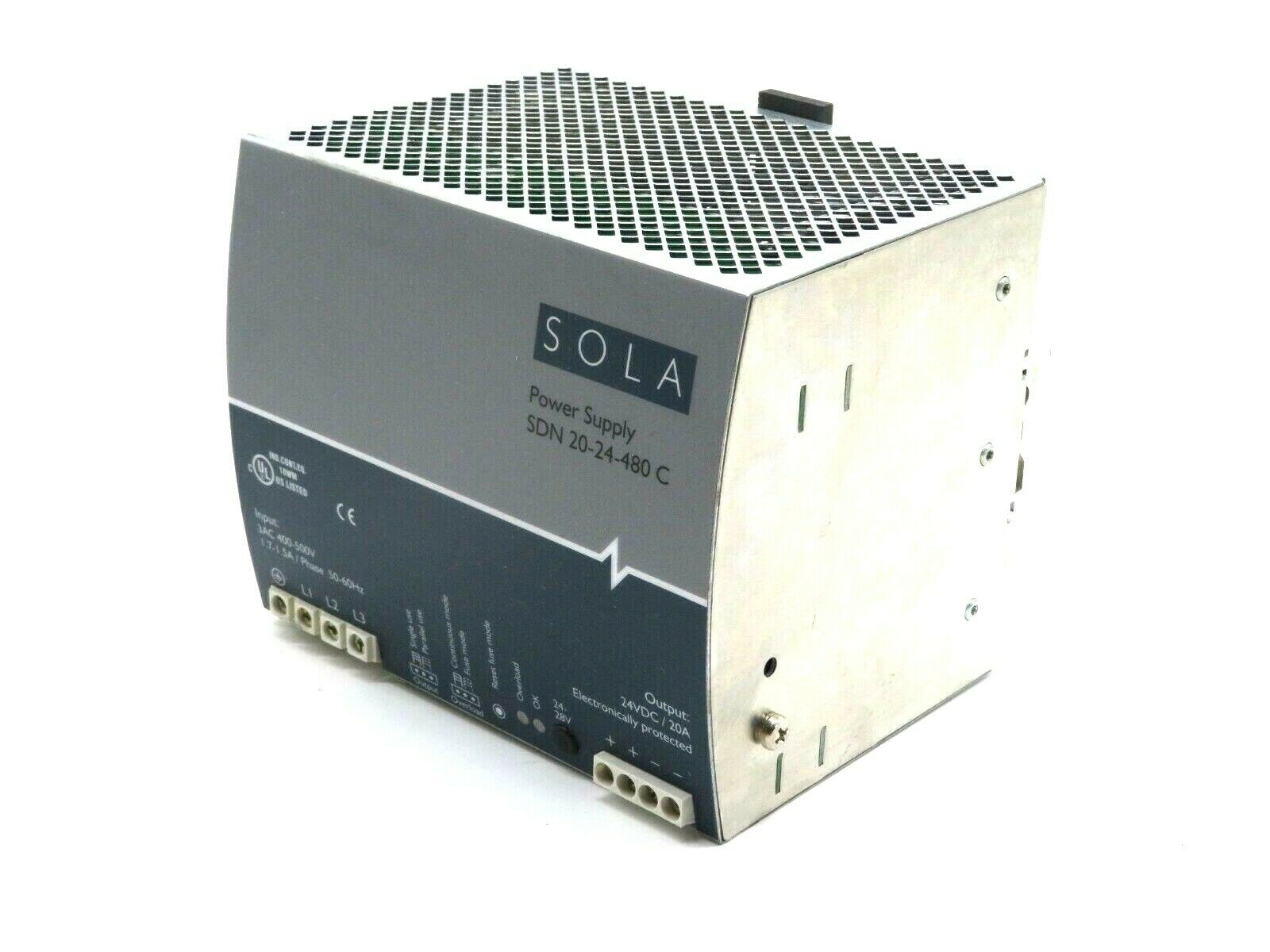NEW SOLA SDN2024480C POWER SUPPLY SDN2024480C SB Industrial Supply