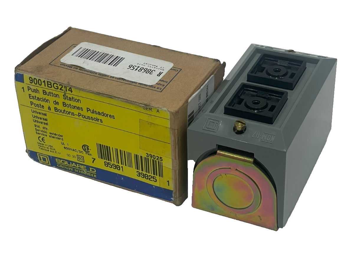NEW SQUARE D 9001-BG214 PUSH BUTTON STATION SER. A 9001BG214