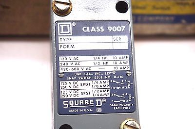 NEW SQUARE D 9007-B62KC LIMIT SWITCH SER.B 9007B62KC - Image 3
