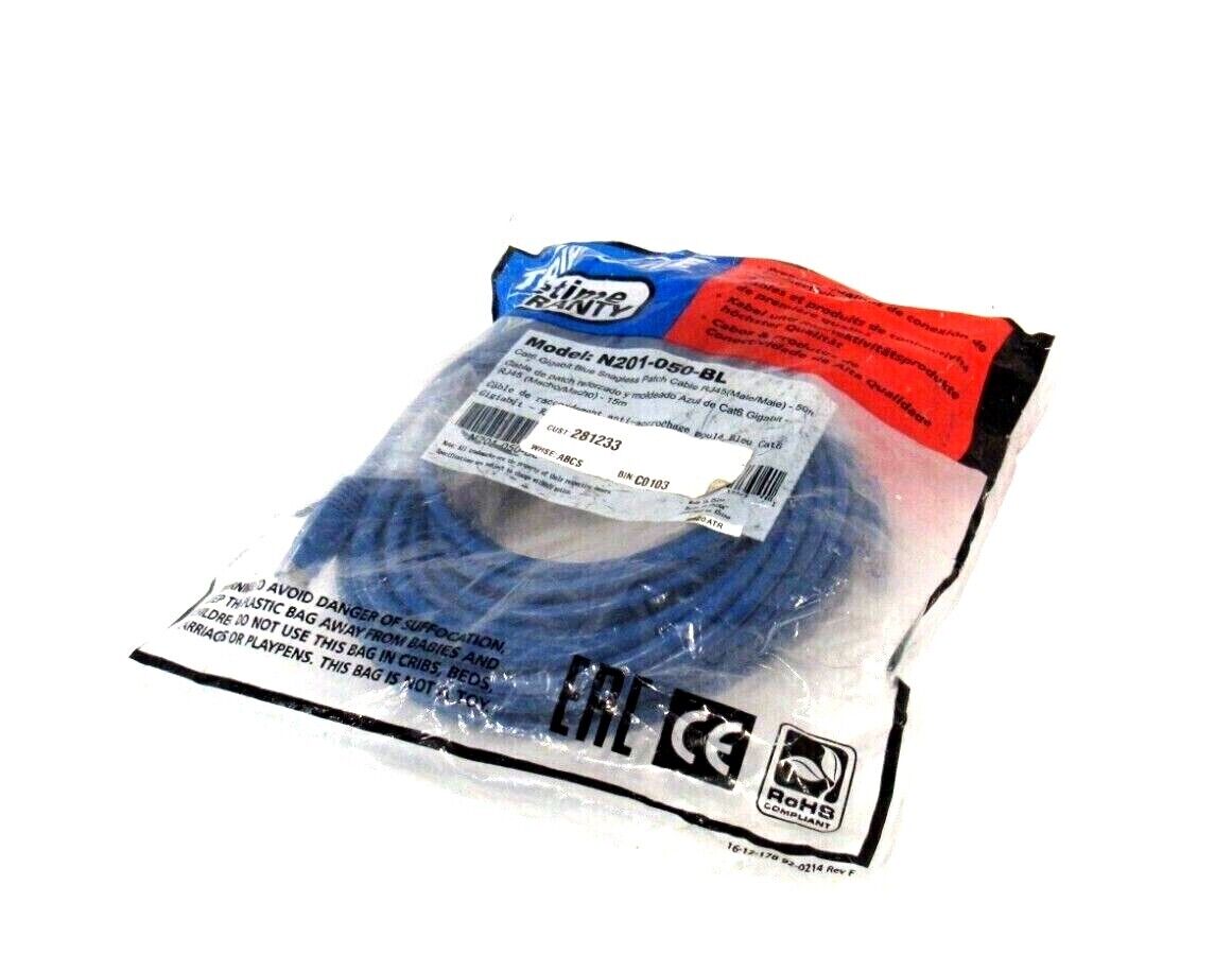 NEW TRIPP LITE N201-050-BL ETHERNET CABLE N201050BL