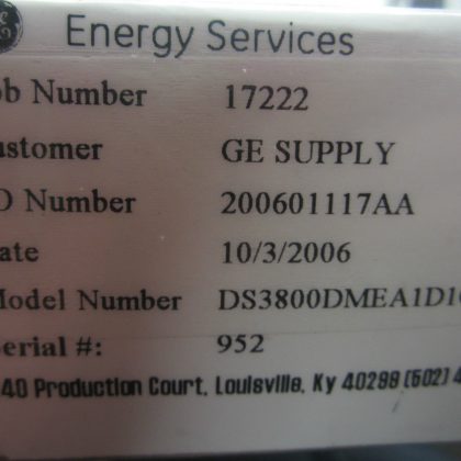 Remanufactured General Electric DS3800DMEA1D1C Motor Exciter Control