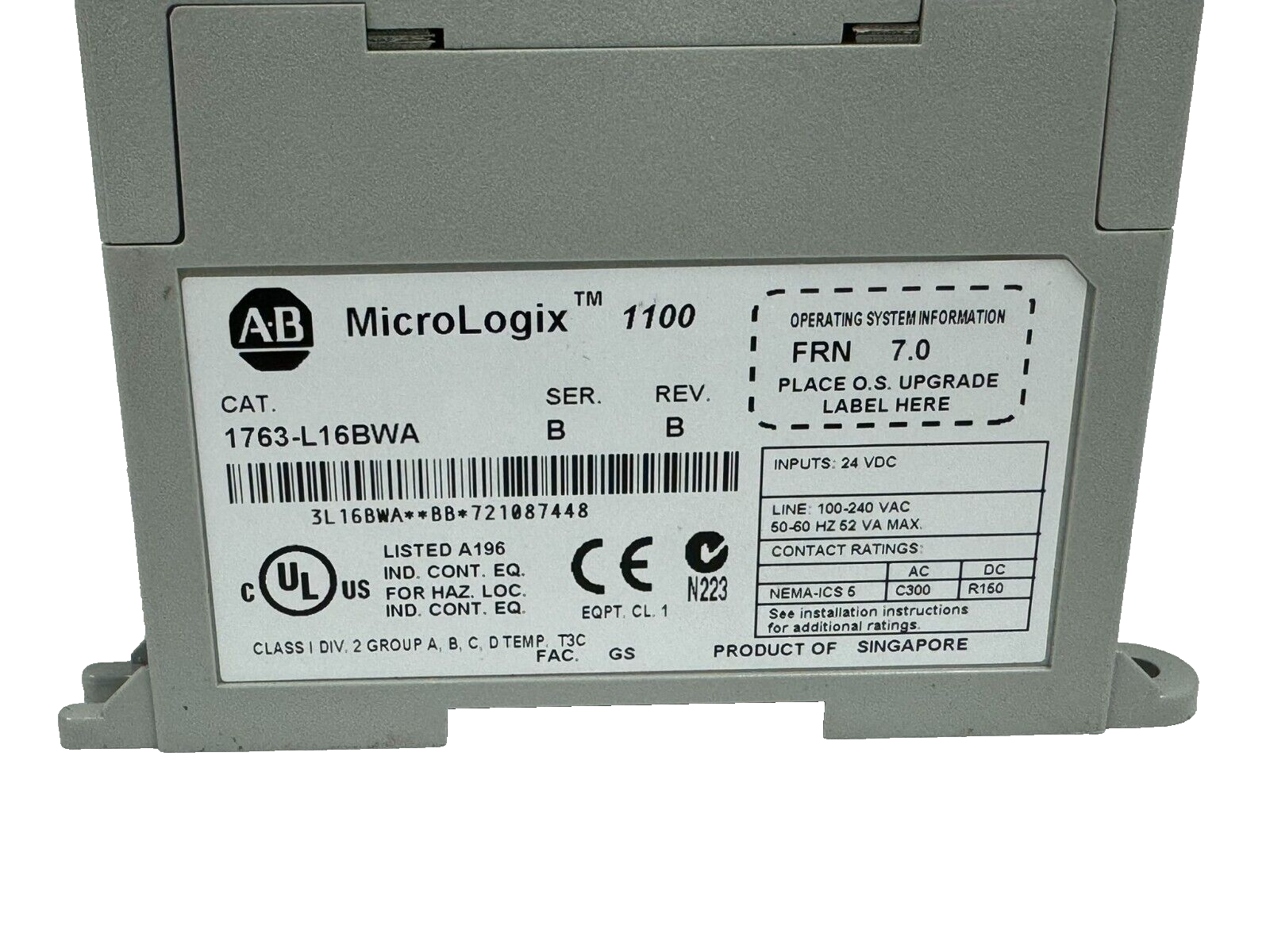 1763-L16BWA Allen-Bradley Input Module | JUSTWELL