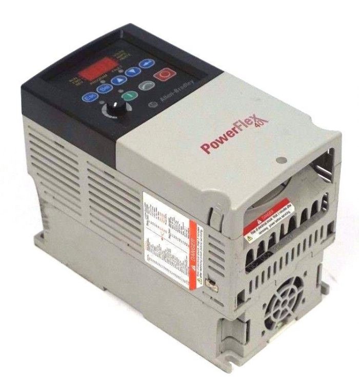 USED ALLEN BRADLEY 22B-D6P0N104 POWERFLEX 40 DRIVE 3.0HP, 2.2KW, SER. A