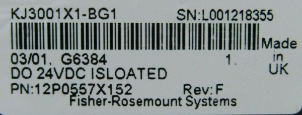 USED FISHER ROSEMOUNT DELTA V 12P0557X152 OUTPUT MODULE KJ3001X1-BG1 REV F - Image 5
