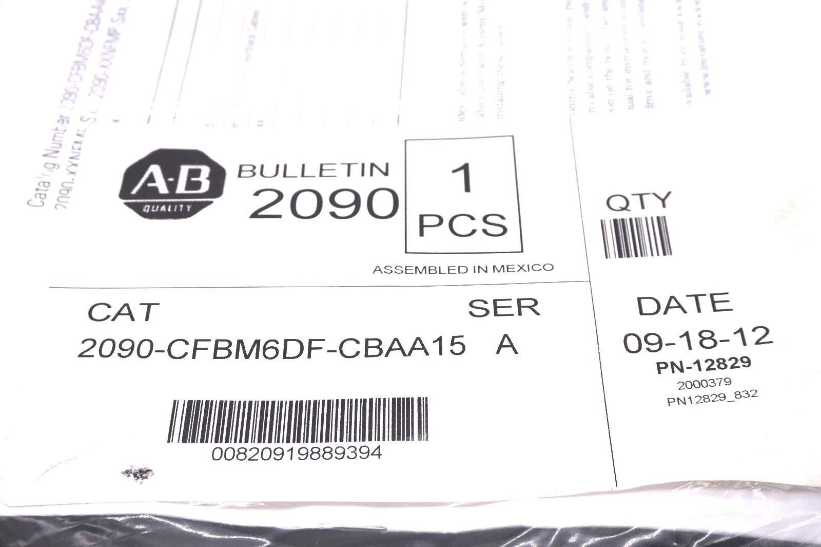 NEW ALLEN BRADLEY 2090-CFBM6DF-CBAA15 CABLE SER.A 2090CFBM6DFCBAA15 - Image 3