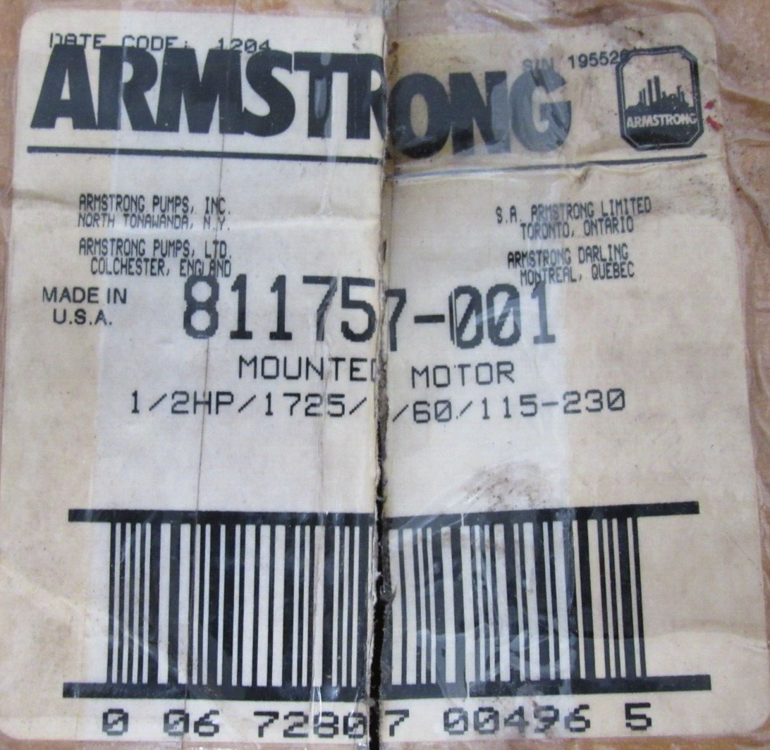 NEW ARMSTRONG 811757-001 PUMP MOTOR 1/2HP 1725 RPM 116640-062 811757001 - Image 6