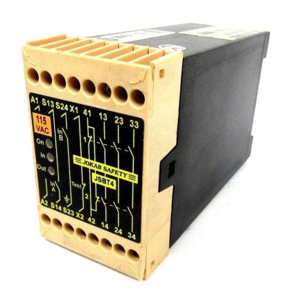 NEW JACOB SAFETY JSBT4 SAFETY RELAY 115VAC